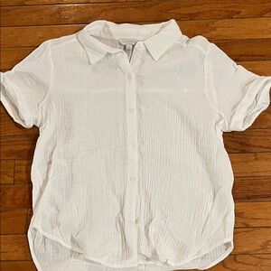Lucky Brand Ivory Button-Up Shirt